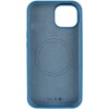 Чохол Silicone Case Full Protective (AA) NO LOGO with MagSafe для Apple iPhone 14 (6.1") Синій / Denim Blue