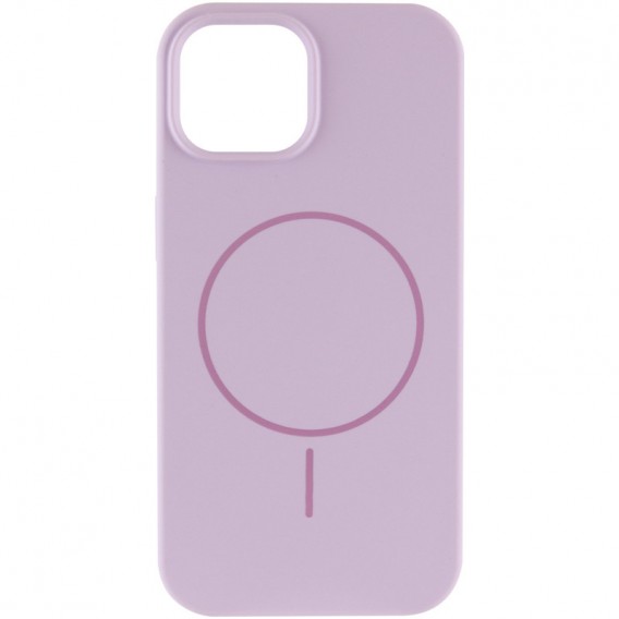 Чохол Silicone Case Full Protective (AA) NO LOGO with MagSafe для Apple iPhone 14 (6.1") Бузковий / Lilac - зображення 1 