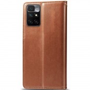 Шкіряний чохол-книжка GETMAN Gallant (PU) для Xiaomi Redmi 10 Коричневий