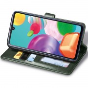 Кожаный чехол-книжка GETMAN Gallant (PU) для Xiaomi Redmi 12C Зеленый