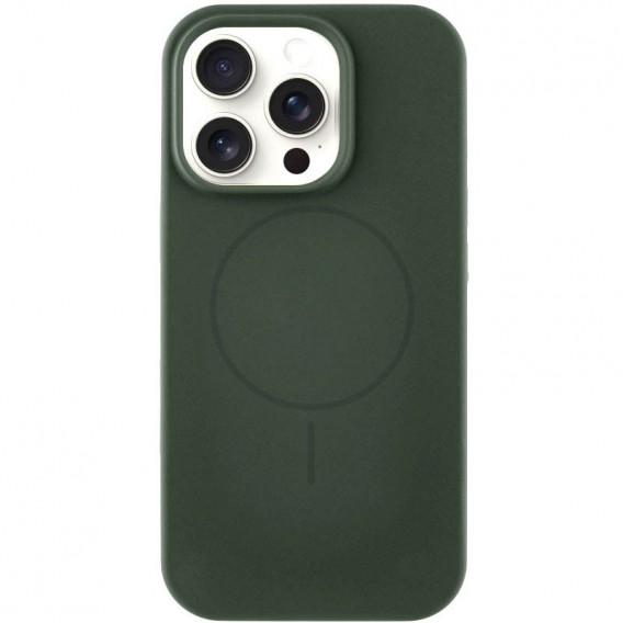 Чохол Silicone Case Full Protective (AA) NO LOGO with MagSafe для Apple iPhone 12 Pro / 12 (6.1") Зелений / Cyprus Green