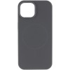 Чохол Silicone Case Full Protective (AA) NO LOGO with MagSafe для Apple iPhone 12 Pro / 12 (6.1") Сірий / Dark Gray