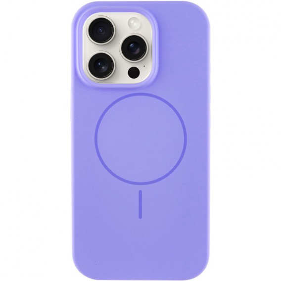 Чохол Silicone Case Full Protective (AA) NO LOGO with MagSafe для Apple iPhone 14 Pro (6.1") Бузковий / Lilac