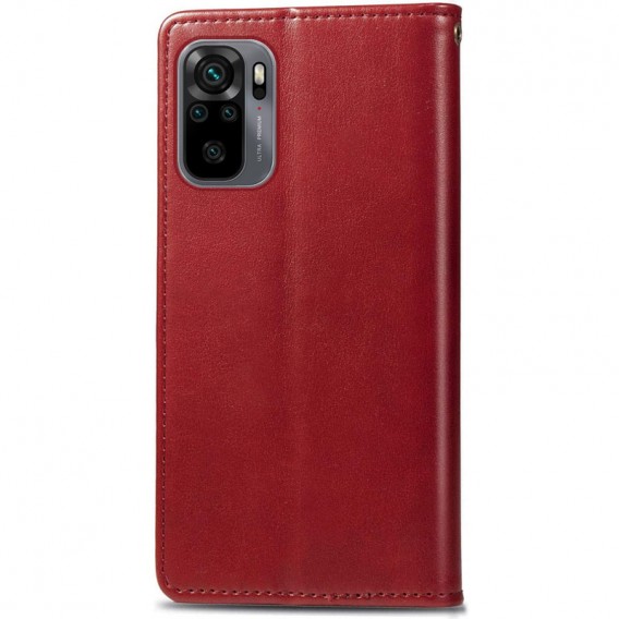 Шкіряний чохол-книжка GETMAN Gallant (PU) для Xiaomi Redmi Note 10 / Note 10s Червоний