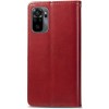 Шкіряний чохол-книжка GETMAN Gallant (PU) для Xiaomi Redmi Note 10 / Note 10s Червоний