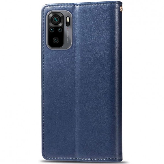 Шкіряний чохол-книжка GETMAN Gallant (PU) для Xiaomi Redmi Note 10 / Note 10s Синій Шкіряний чохол-книжка GETMAN Gallant (PU) для Xiaomi Redmi Note 10 / Note 10s Синій