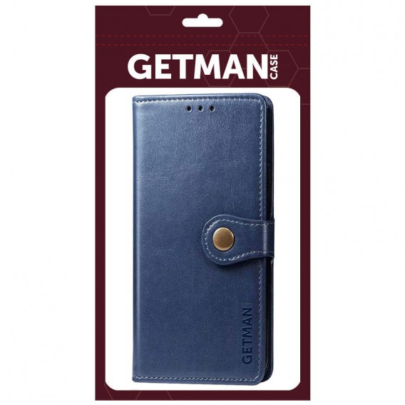 Шкіряний чохол-книжка GETMAN Gallant (PU) для Xiaomi Redmi Note 10 / Note 10s Синій Шкіряний чохол-книжка GETMAN Gallant (PU) для Xiaomi Redmi Note 10 / Note 10s Синій
