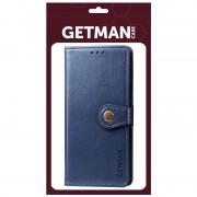 Шкіряний чохол-книжка GETMAN Gallant (PU) для Xiaomi Redmi Note 10 / Note 10s Синій