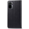 Шкіряний чохол-книжка GETMAN Gallant (PU) для Xiaomi Redmi Note 10 / Note 10s Чорний