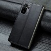 Шкіряний чохол-книжка GETMAN Gallant (PU) для Xiaomi Redmi Note 10 / Note 10s Чорний