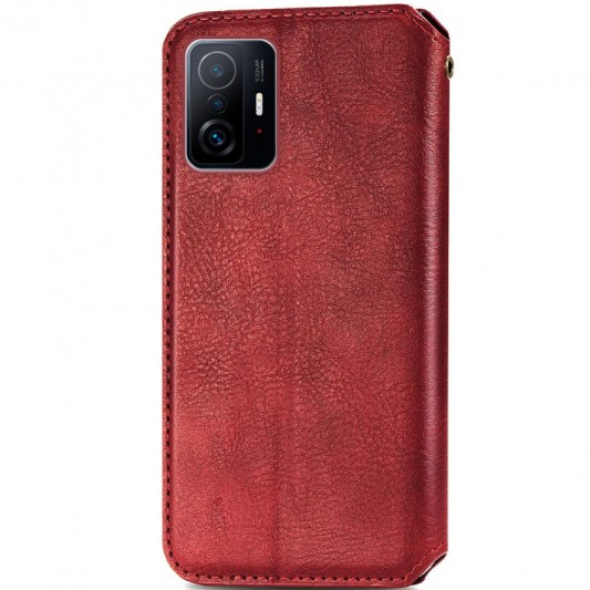 Шкіряний чохол-книжка GETMAN Cubic (PU) для Xiaomi 11T / 11T Pro Червоний - зображення 3 