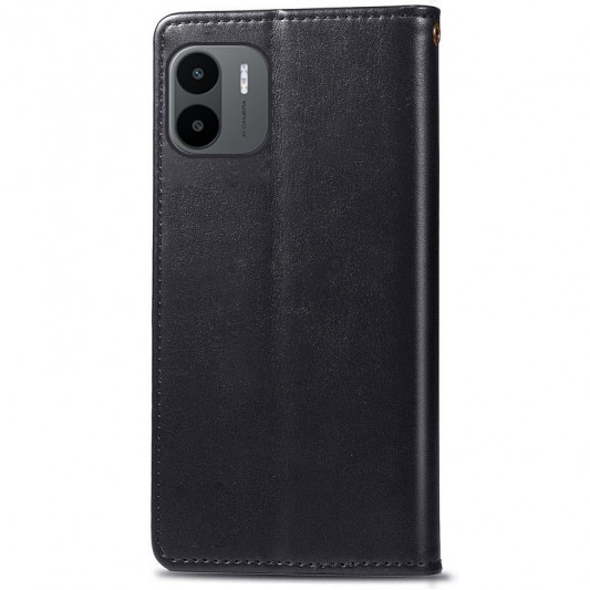Шкіряний чохол-книжка GETMAN Gallant (PU) для Xiaomi Redmi A1 / A2 Чорний - зображення 1 