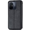 Шкіряний чохол-книжка GETMAN Cubic (PU) для Xiaomi Redmi 12C Чорний