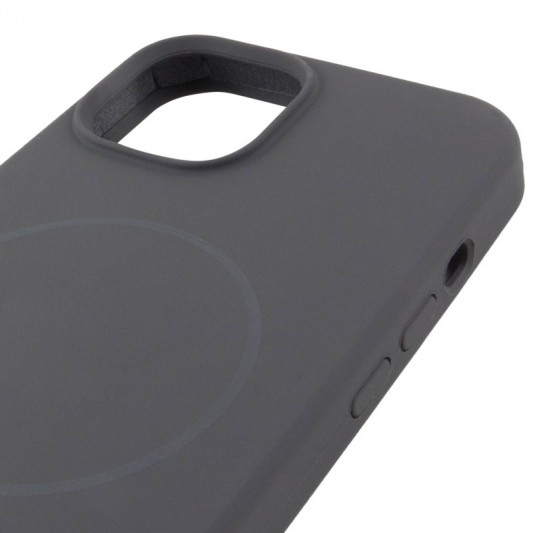 Чохол Silicone Case Full Protective (AA) NO LOGO with MagSafe для Apple iPhone 11 Pro (5.8") Сірий / Dark Gray - зображення 3 