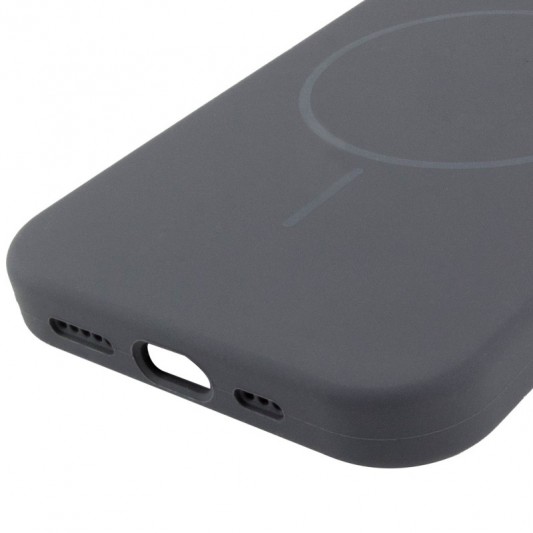 Чохол Silicone Case Full Protective (AA) NO LOGO with MagSafe для Apple iPhone 11 Pro (5.8") Сірий / Dark Gray - зображення 4 