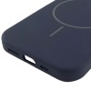 Чохол Silicone Case Full Protective (AA) NO LOGO with MagSafe для Apple iPhone 15 Plus (6.7") Темно-синій / Midnight blue