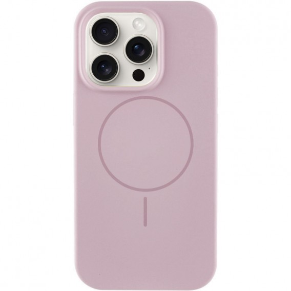 Чохол Silicone Case Full Protective (AA) NO LOGO with MagSafe для Apple iPhone 12 Pro Max (6.7") Рожевий / Pink Sand