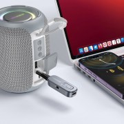Bluetooth AUX аудио ресивер/трансмиттер BOROFONE BC51 Clear way Metal gray