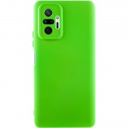 Чехол Silicone Cover Lakshmi Full Camera (A) для Xiaomi Redmi Note 10 Pro / 10 Pro Max Салатовый / Neon Green
