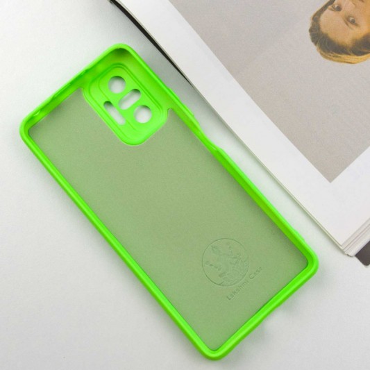Чехол Silicone Cover Lakshmi Full Camera (A) для Xiaomi Redmi Note 10 Pro / 10 Pro Max Салатовый / Neon Green - изображение 2