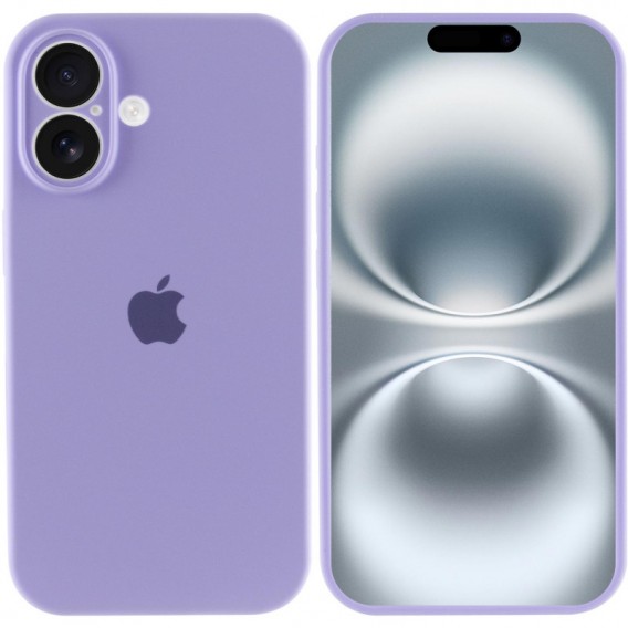 Чехол Silicone Case Full для iPhone 16 (6.1") - сиреневый Dasheen