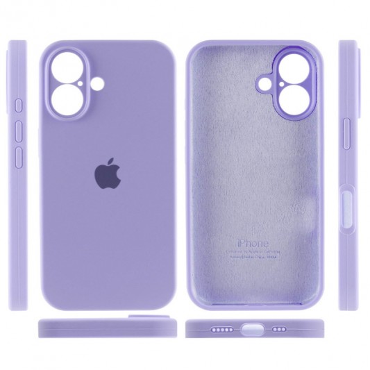Чехол Silicone Case Full Camera Protective (AA) для Apple iPhone 16 (6.1 - изображение 3