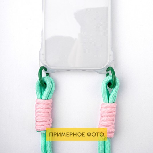 Чехол TPU CrossBody with straps для Apple iPhone 16e (6.1") Transparent - изображение 5
