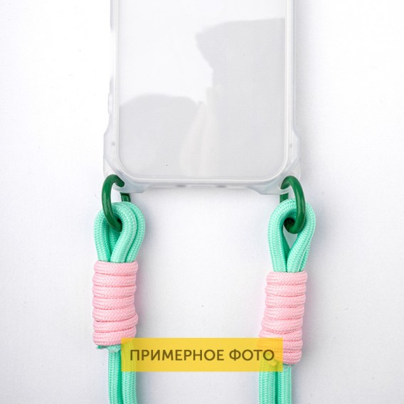 Чохол TPU CrossBody with straps для Apple iPhone 16e (6.1") Transparent