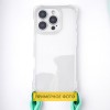 Чохол TPU CrossBody with straps для Apple iPhone 16e (6.1") Transparent