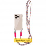 Чехол TPU CrossBody with straps для Apple iPhone 16e (6.1") Antique White