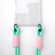 Чехол TPU CrossBody with straps для Apple iPhone 15 Pro Max (6.7") Transparent