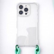 Чехол TPU CrossBody with straps для Apple iPhone 15 Pro Max (6.7") Transparent