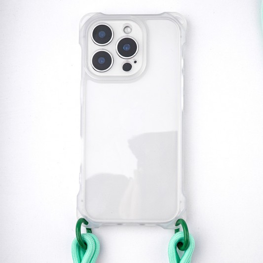 Чехол TPU CrossBody with straps для Apple iPhone 15 Pro Max (6.7") Transparent - изображение 6