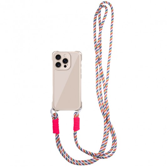 Чехол TPU CrossBody with straps для Apple iPhone 15 Pro Max (6.7") Antique White