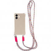 Чехол TPU CrossBody with straps для Apple iPhone 16 Plus (6.7 дюйма) Antique White