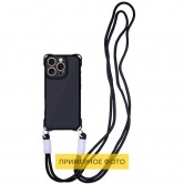 Чохол TPU CrossBody with straps для Apple iPhone 16 Plus (6.7") Black Чохол TPU CrossBody with straps для Apple iPhone 16 Plus (6.7") Black