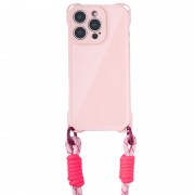 Чохол TPU CrossBody with straps для Apple iPhone 16 Pro (6.3") Pink