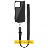 Чехол TPU GETMAN Cat with straps для Apple iPhone 16e / 17e (6.1 дюйма) Black Чехол TPU GETMAN Cat with straps для Apple iPhone 16e / 17e (6.1 дюйма) Black