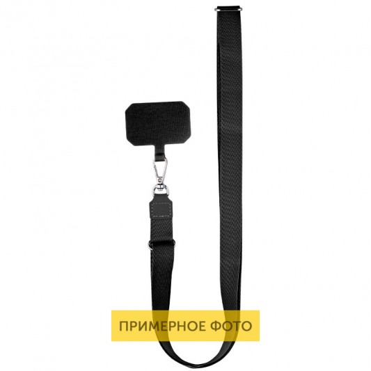 Чехол TPU GETMAN Cat with straps для Apple iPhone 16e (6.1") Black - изображение 2