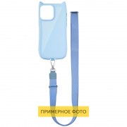Чехол TPU GETMAN Cat with straps для Apple iPhone 16e (6.1") Blue