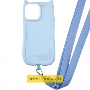 Чехол TPU GETMAN Cat with straps для Apple iPhone 16e (6.1") Blue