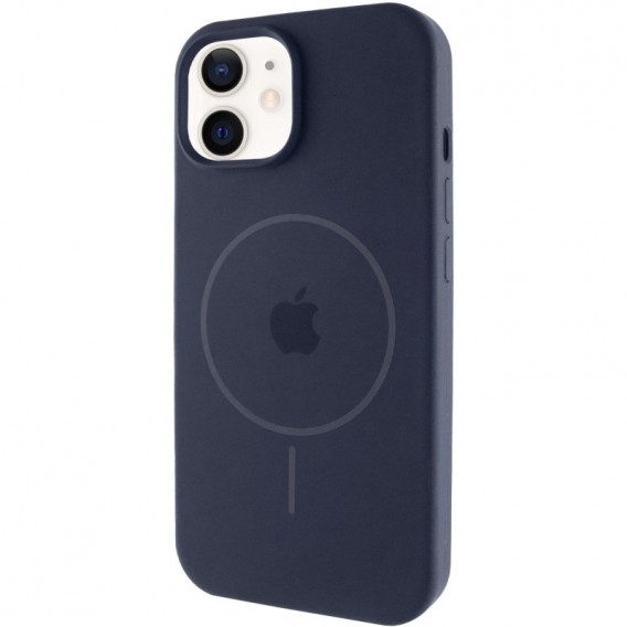 Чохол Silicone Case Full Protective (AA) with MagSafe для Apple iPhone 11 (6.1") Темно-синій / Midnight blue