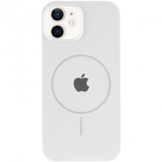 Чохол Silicone Case Full Protective (AA) with MagSafe для Apple iPhone 11 (6.1") Білий / White - зображення 1 