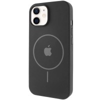 Чохол Silicone Case Full Protective (AA) with MagSafe для Apple iPhone 11 (6.1") Чорний / Black