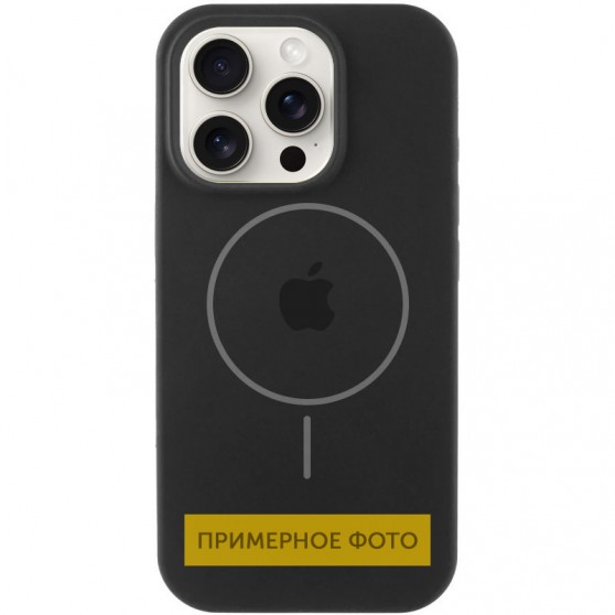 Чехол Silicone Case Full Protective (AA) with MagSafe для Apple iPhone 11 (6.1") Черный / Black