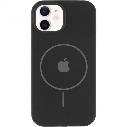 Чохол Silicone Case Full Protective (AA) with MagSafe для Apple iPhone 11 (6.1") Чорний / Black - зображення 1 