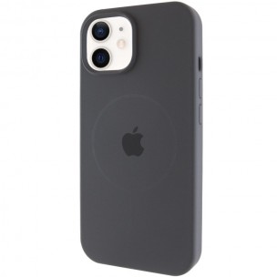 Чохол Silicone Case Full Protective (AA) with MagSafe для Apple iPhone 11 (6.1") Сірий / Dark Gray