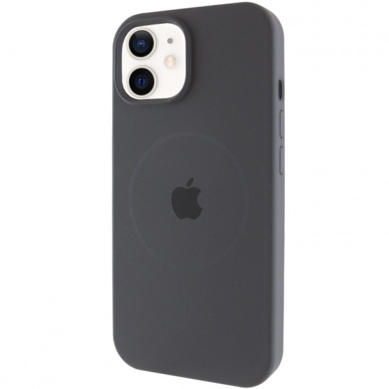 Чохол Silicone Case Full Protective (AA) with MagSafe для Apple iPhone 11 (6.1") Сірий / Dark Gray