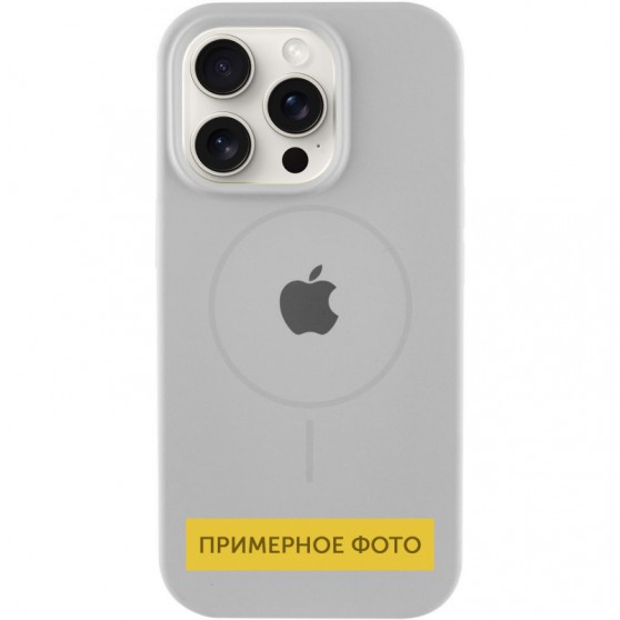 Чехол Silicone Case Full Protective (AA) with MagSafe для Apple iPhone 11 (6.1") Серый / Light Grey