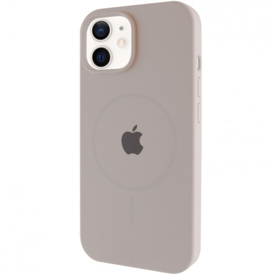 Чохол Silicone Case Full Protective (AA) with MagSafe для Apple iPhone 11 (6.1") Сірий / Light Grey